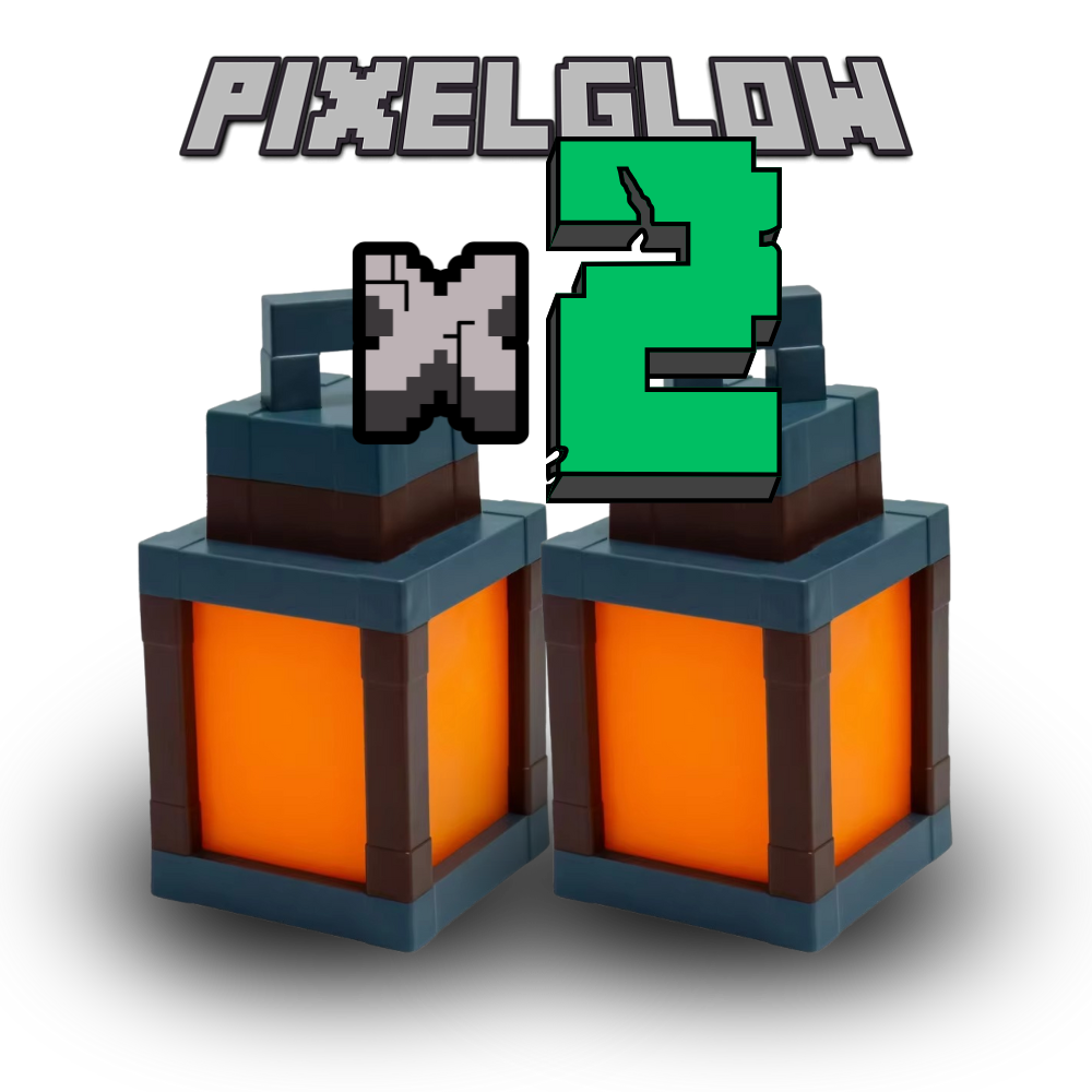 PixelGlow Luminous Lantern Light Duo 2 Pack