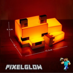 PixelGlow Fox Night Light