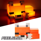 PixelGlow Fox Night Light